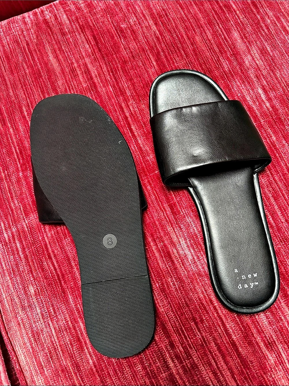 A New Day Black Slide Sandals - Picture 4 of 4